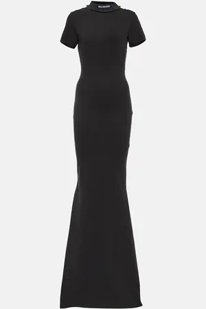 Balenciaga Maxikleid aus einem Baumwollgemisch