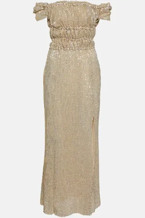 Altuzarra Bestickte Robe aus einem Seidengemisch