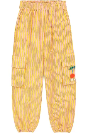 Jelly Mallow Bedruckte Cargohose aus Baumwolle