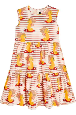 Mini Rodini Bedrucktes Kleid aus Baumwolle