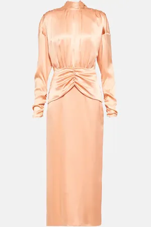 Alessandra Rich Midikleid aus Seidensatin