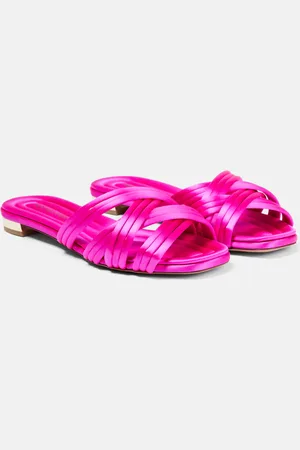 Aquazzura Pantoletten Oahu aus Satin