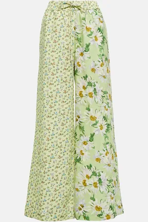 ALÉMAIS Alémais Bedruckte Hose aus Leinen