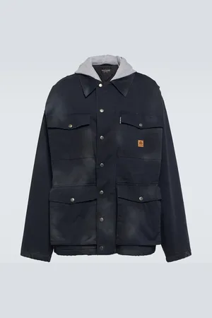 Balenciaga Oversize-Parka aus Baumwoll-Gabardine