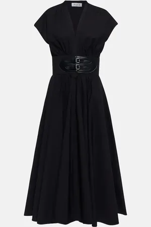Alaïa Alaïa Midikleid aus Baumwollpopeline