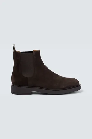Gianvito Rossi Chelsea Boots Douglas aus Veloursleder