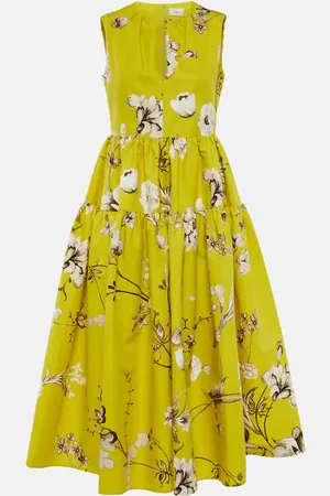 Erdem Midikleid Eleonore aus Baumwoll-Faille