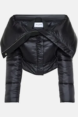 Alaïa Alaïa Wattierte Cropped-Jacke