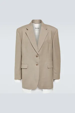 Miu Miu Blazer aus Woll-Gabardine