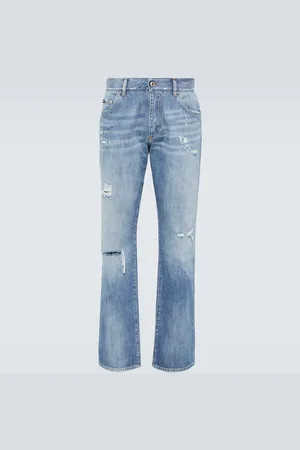 Dolce & Gabbana Distressed Straight Jeans