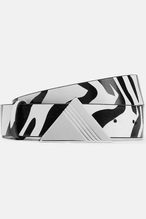 The Attico Gürtel aus Leder mit Animal-Print