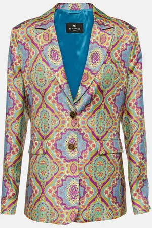 Etro Bedruckter Blazer aus Seide