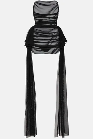 Norma Kamali Minikleid aus Mesh