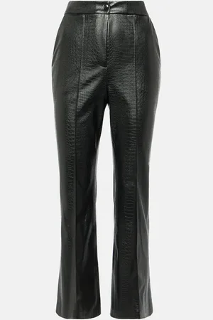 Max Mara Schlaghose Queva aus Lederimitat