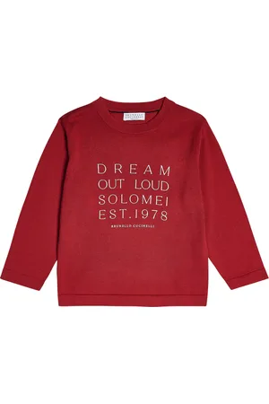 Brunello Cucinelli Bedruckter Pullover aus Baumwoll-Jersey
