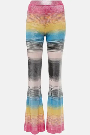 Missoni High-Rise-Schlaghose aus Strick