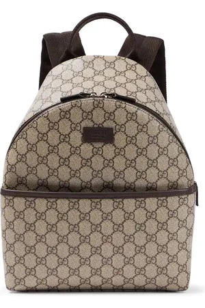 Gucci Rucksack GG aus Canvas mit Leder