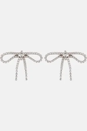 Balenciaga Ohrringe Archive Ribbon mit Kristallen
