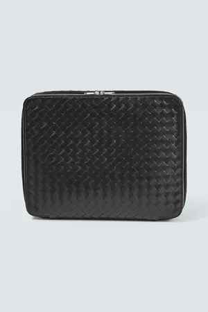 Bottega Veneta Reise-Etui Intrecciato aus Leder