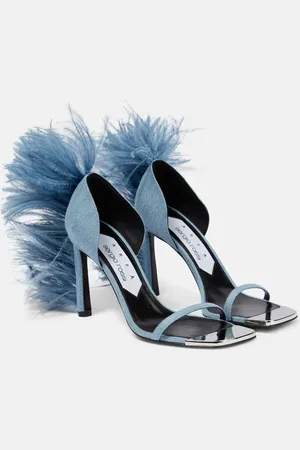 AREA X Sergio Rossi Sandalen Amazona aus Denim