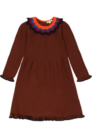 Caramel Kleid Amberley aus einem Wollgemisch
