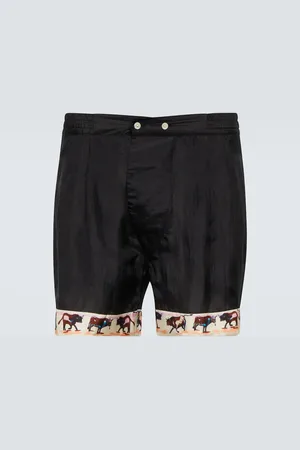 BODE Bedruckte Boxershorts Taureau aus Seide