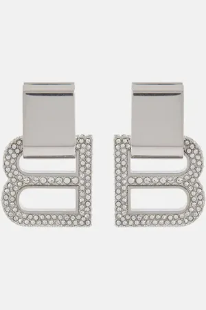 Balenciaga Ohrringe BB mit Kristallen