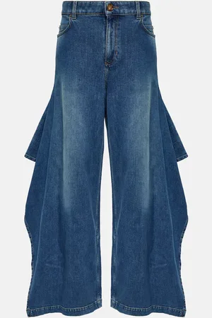 Burberry High-Rise Wide-Leg Jeans