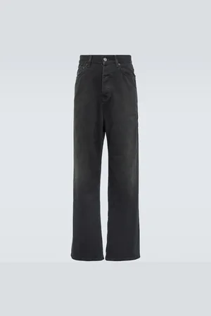 Balenciaga Weite Mid-Rise-Hose aus Baumwolle