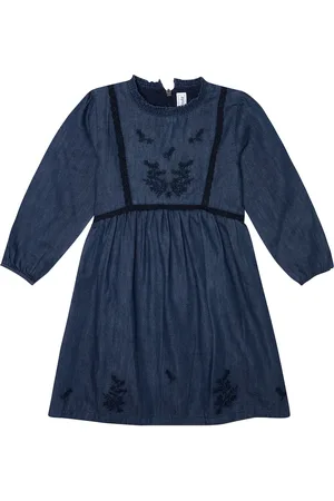 Tartine Et Chocolat Besticktes Kleid aus Baumwolle