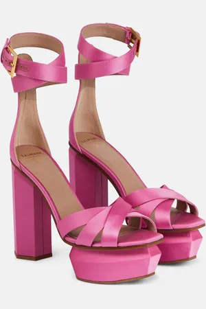 Balmain Plateausandalen Ava aus Satin