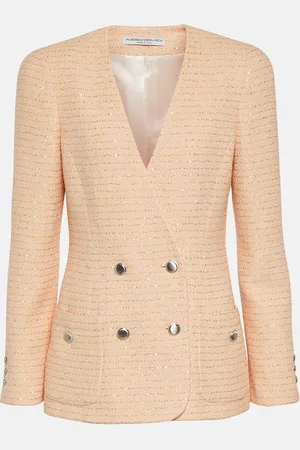 Alessandra Rich Jacke aus Bouclé