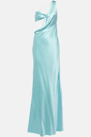 The Sei One-Shoulder-Robe aus Seide