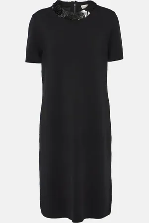 Tory Burch Verziertes Midikleid aus einem Wollgemisch