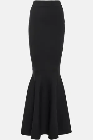 Nina Ricci High-Rise-Maxirock aus einem Wollgemisch