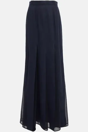 Max Mara Maxirock Nicia aus Leinen und Baumwolle
