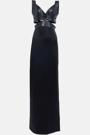 Alaïa Alaïa Robe mit Leder
