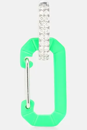 Eera Eéra Einzelner Ohrring Chiara Small aus 18kt Weißgold mit Diamanten