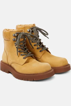 Bottega Veneta Schnürstiefel Haddock aus Veloursleder