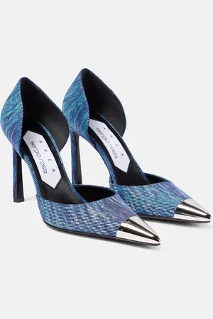 AREA X Sergio Rossi Pumps aus Denim