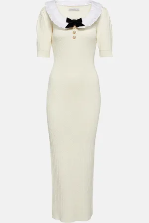 Alessandra Rich Midikleid aus Baumwolle