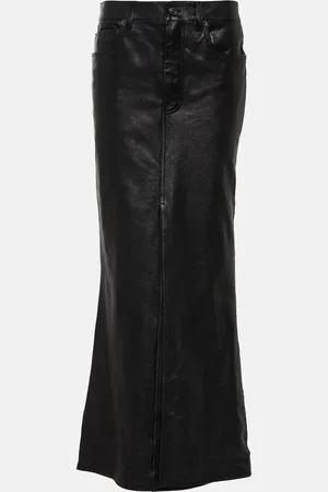 Balenciaga Maxirock aus Leder