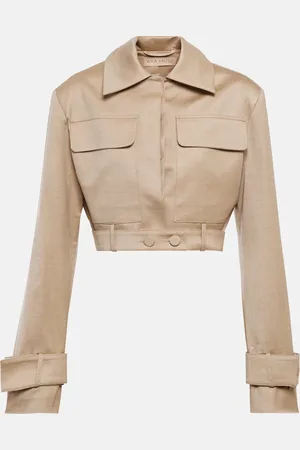 AYA MUSE Cropped-Jacke aus einem Wollgemisch