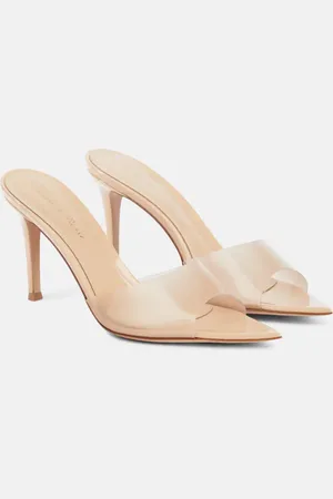 Gianvito Rossi Pantoletten Elle 85 mit Lackleder