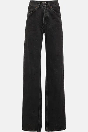 Saint Laurent High-Rise Wide-Leg Jeans