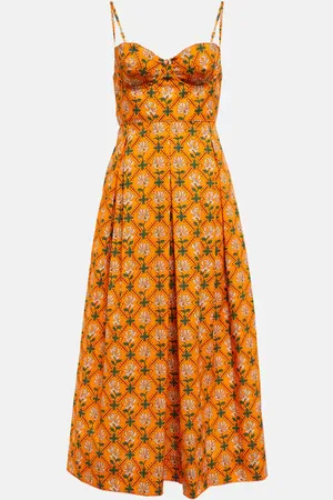 Agua by Agua Bendita Midikleid Mambo aus Baumwollpopeline