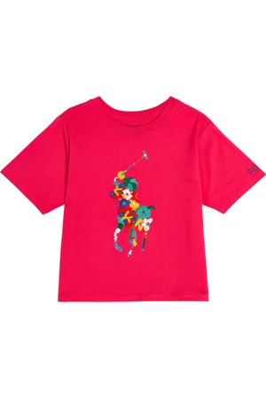 Ralph Lauren Besticktes T-Shirt aus Baumwoll-Jersey