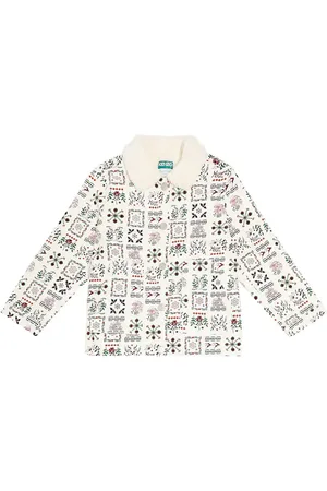 Kenzo Bedruckte Jacke mit Faux Fur