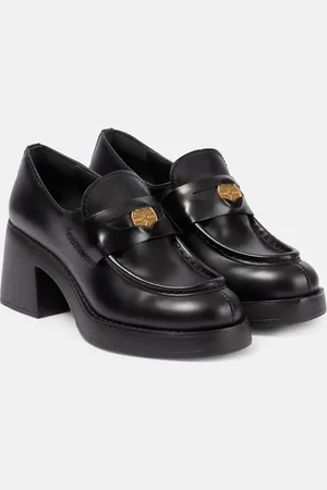 Miu Miu Plateau-Loafers aus Leder