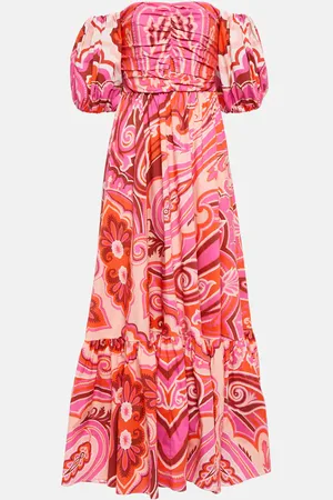 Etro Midikleid aus einem Baumwollgemisch